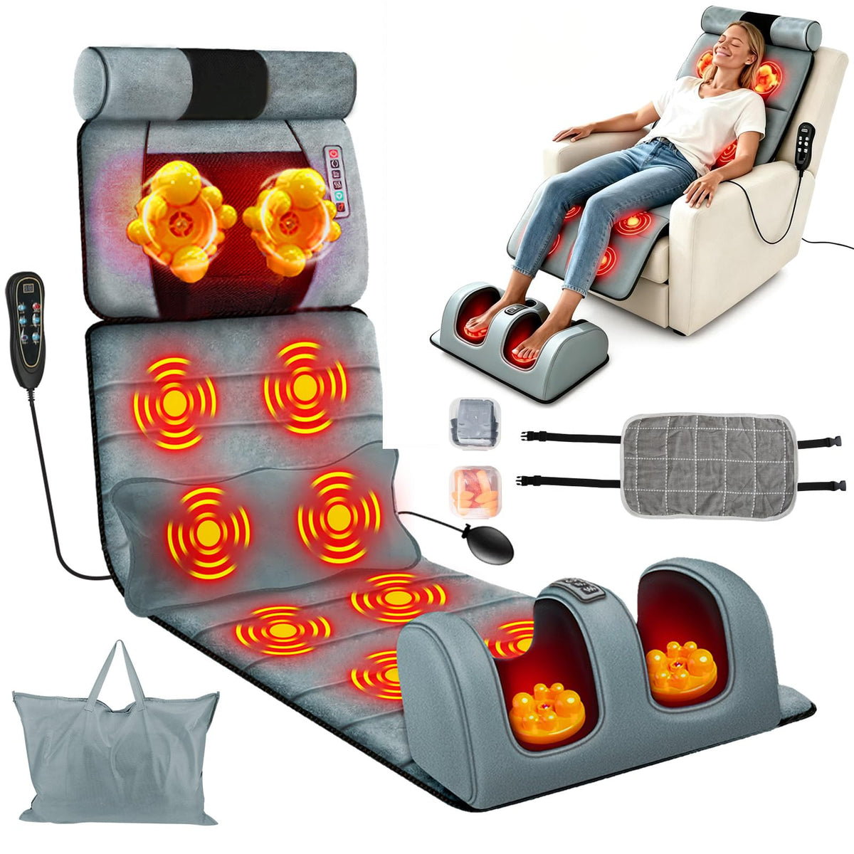 Full Body Massage Mat with Heat C396373