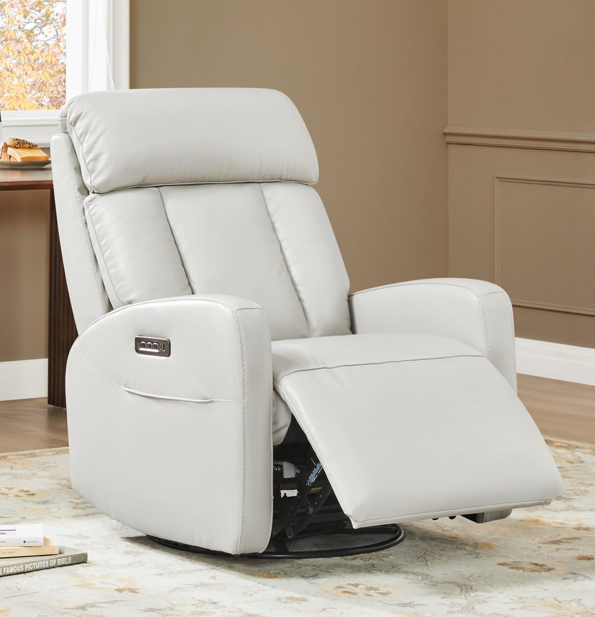 Genuine Leather Power Recliner Chair T9946