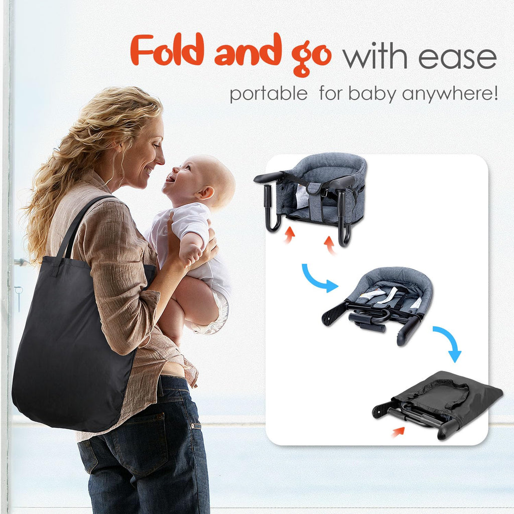 Portable Foldable Hook-On High Chair with Carry Bag X991