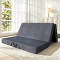 6 Inch Queen Tri-fold Memory Foam Mattress with Storage Bag T7696