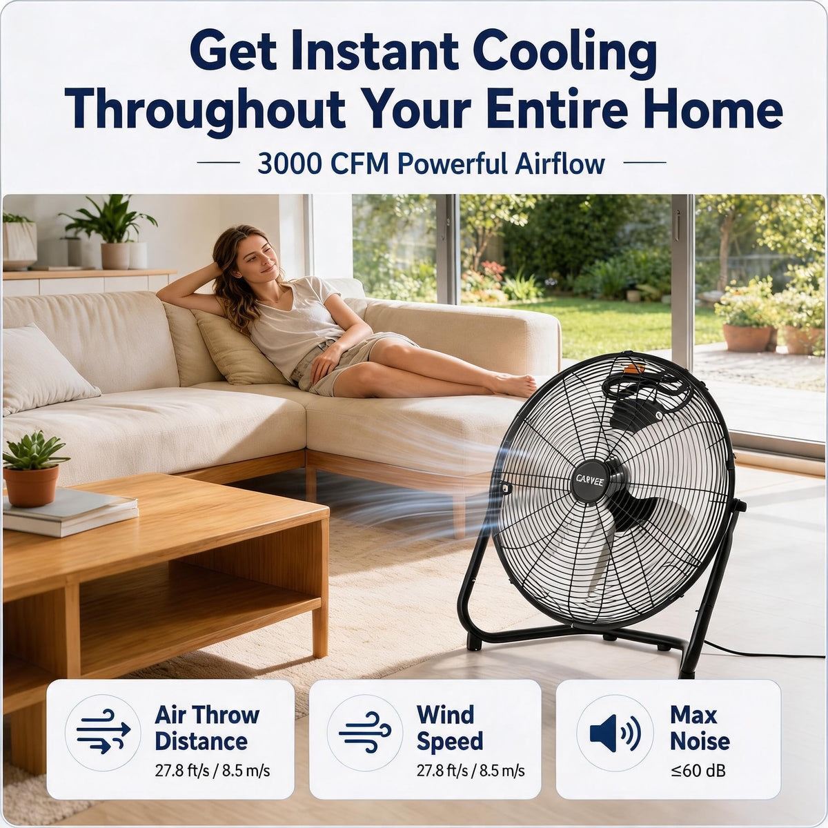 20 Inch High Velocity Floor Fan G815265