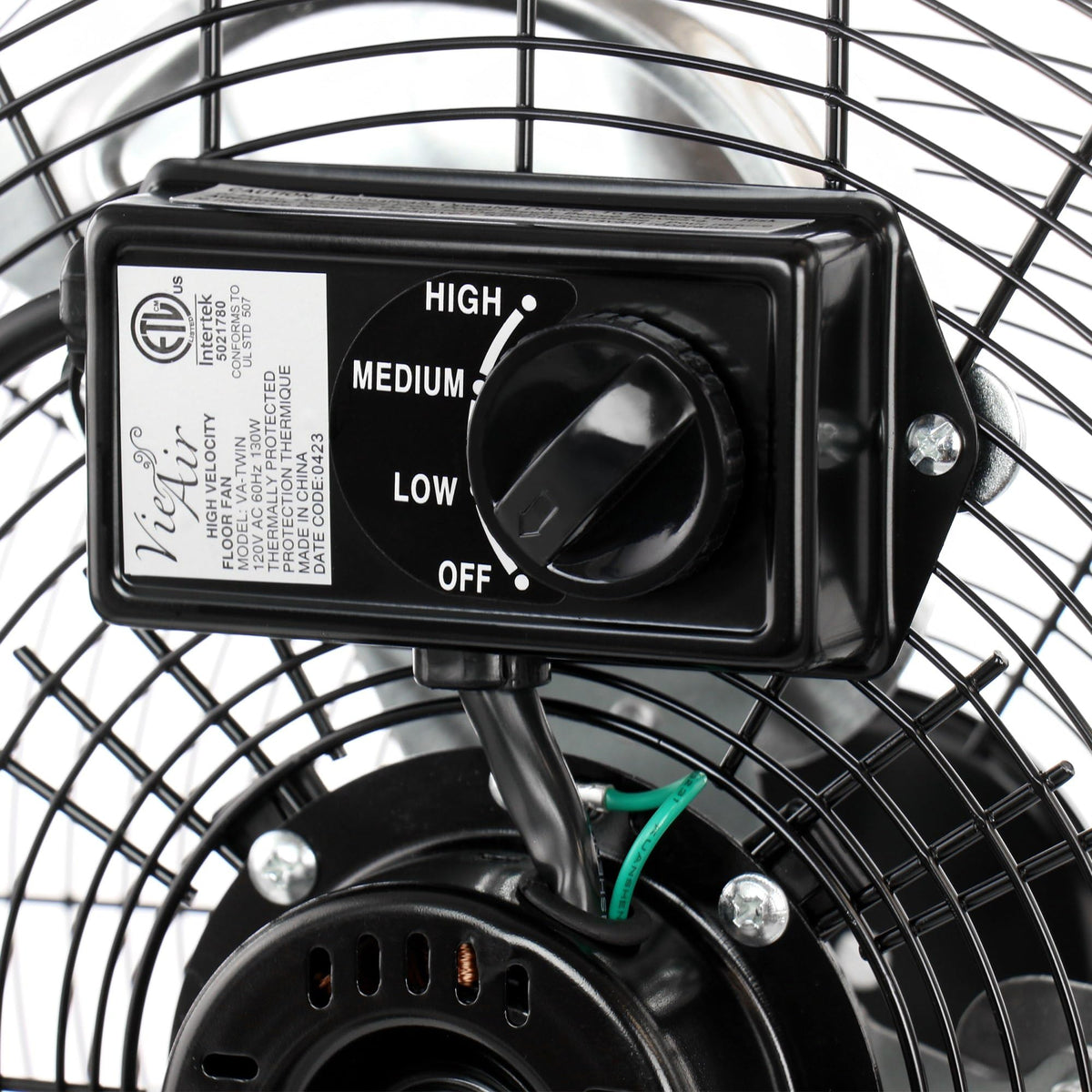 20 Inch Tilting High Velocity 3 Speed Metal Floor Fan S17006