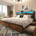 King Bed Frame with 4 Drawers K7214