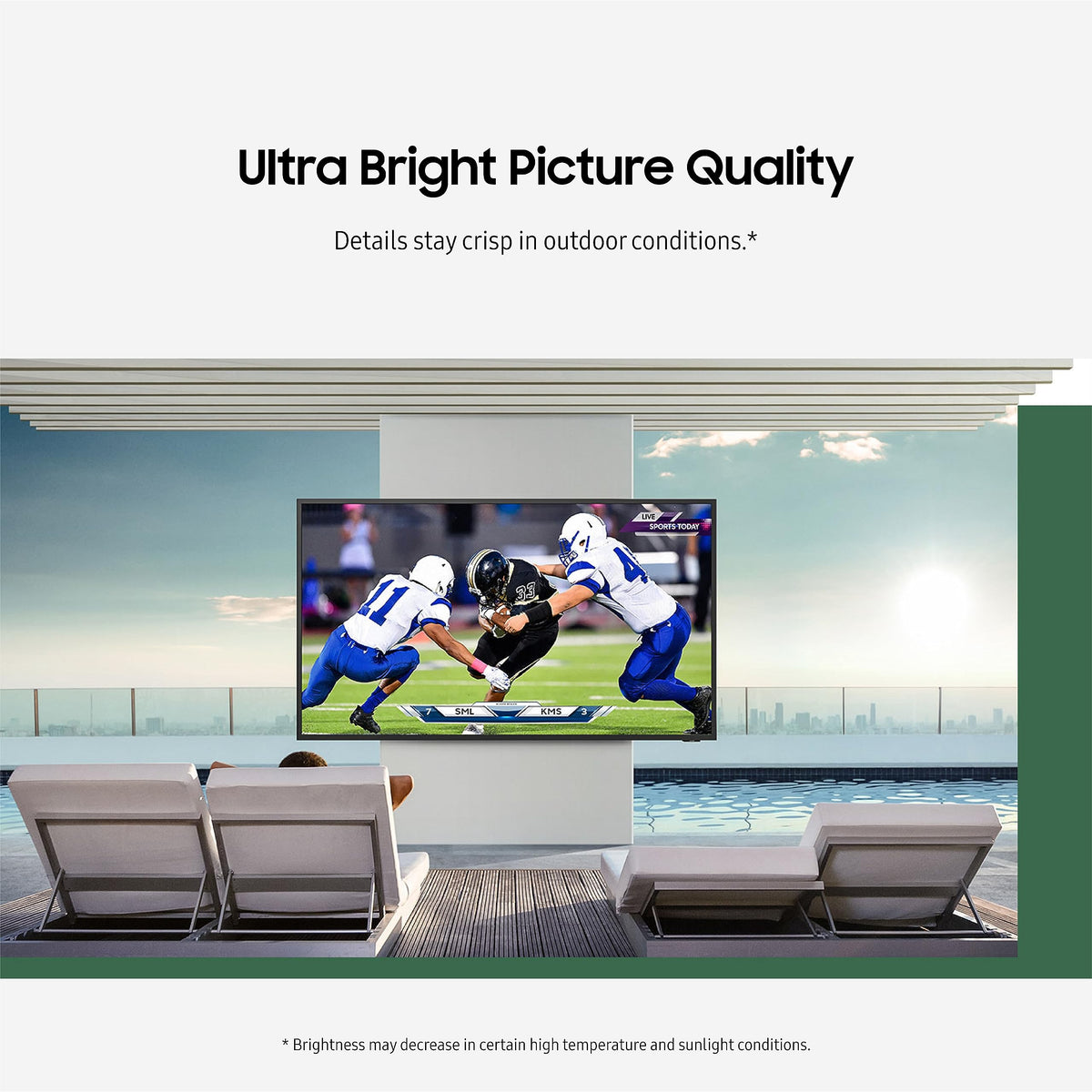 85-Inch 4K QLED Outdoor Smart TV I55813