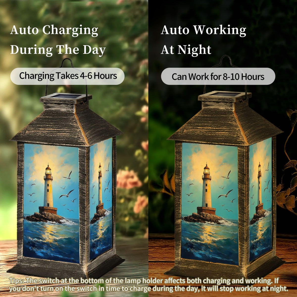 Waterproof Solar Powered Hanging Lantern V216