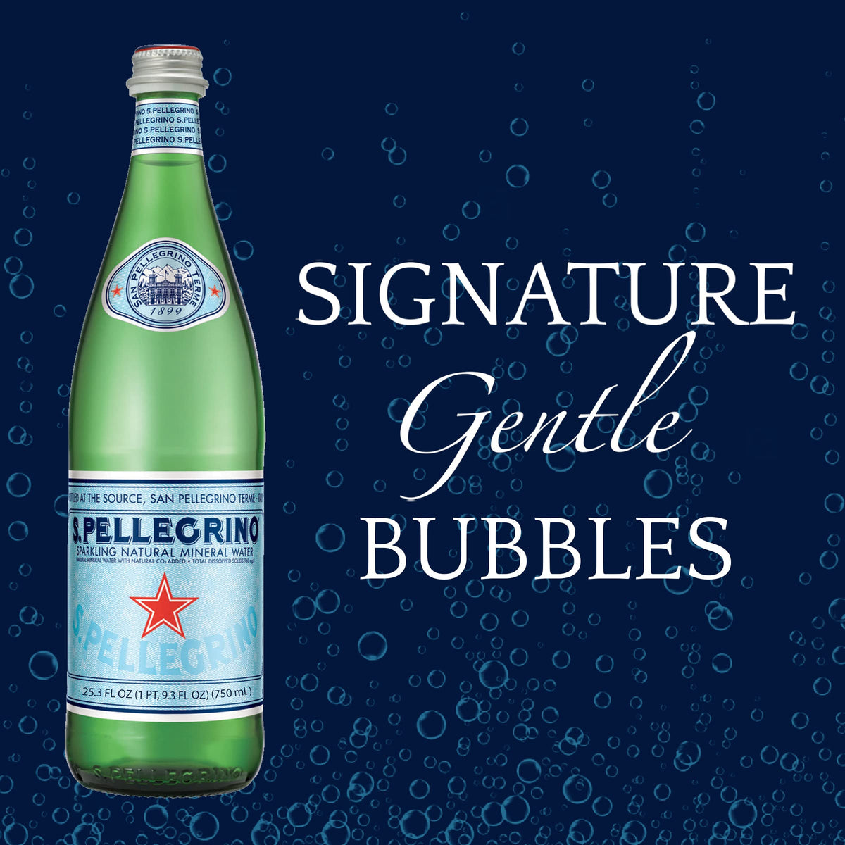 Sparkling Natural Mineral Water 750ml Glass Bottle E347468