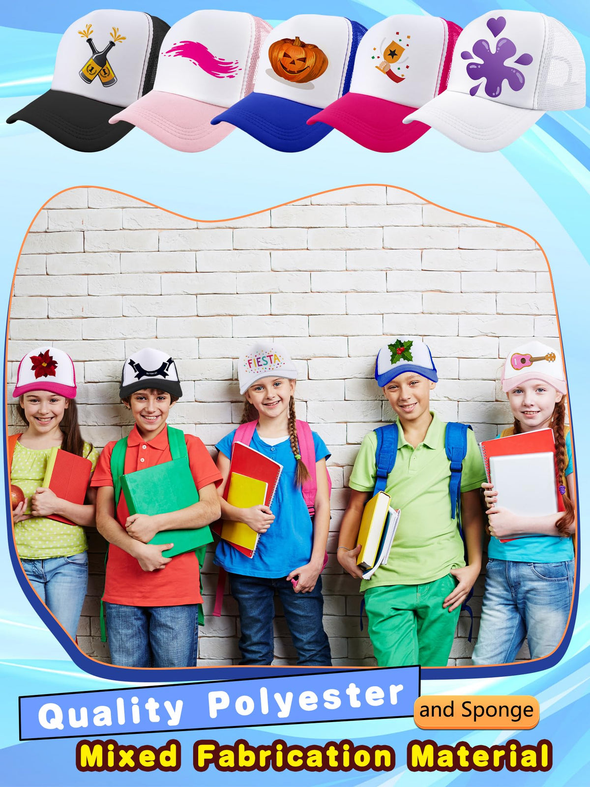 30 Pcs Adjustable Mesh Trucker Hats Z81214