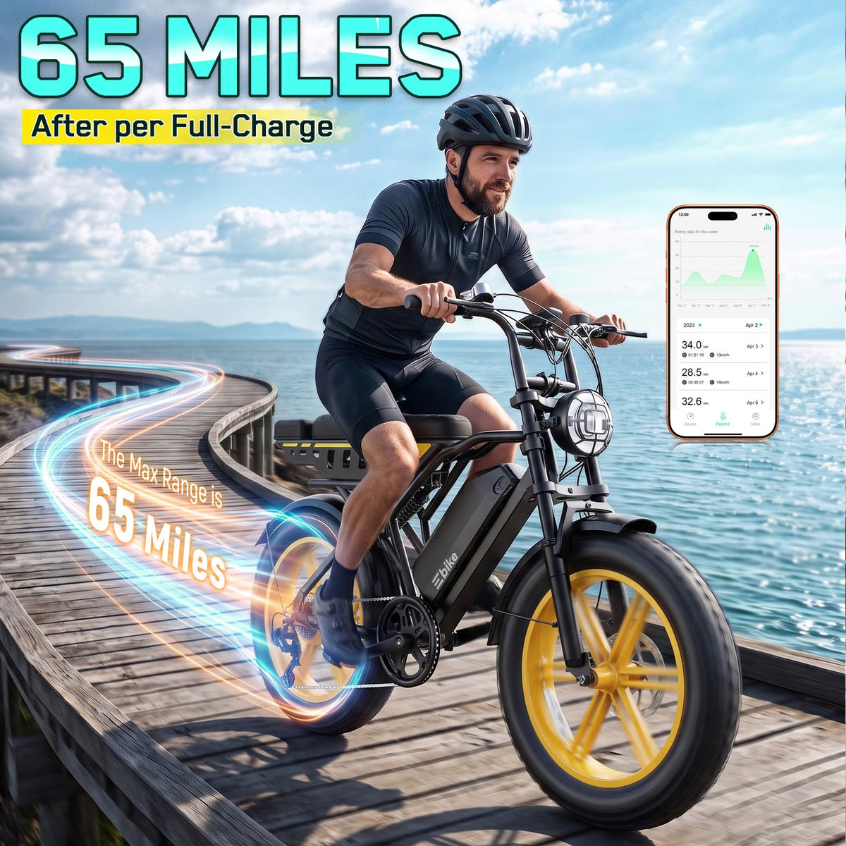 48V 2000W Peak Motor 20 * 4.0 Fat Tire Electric Bike U894