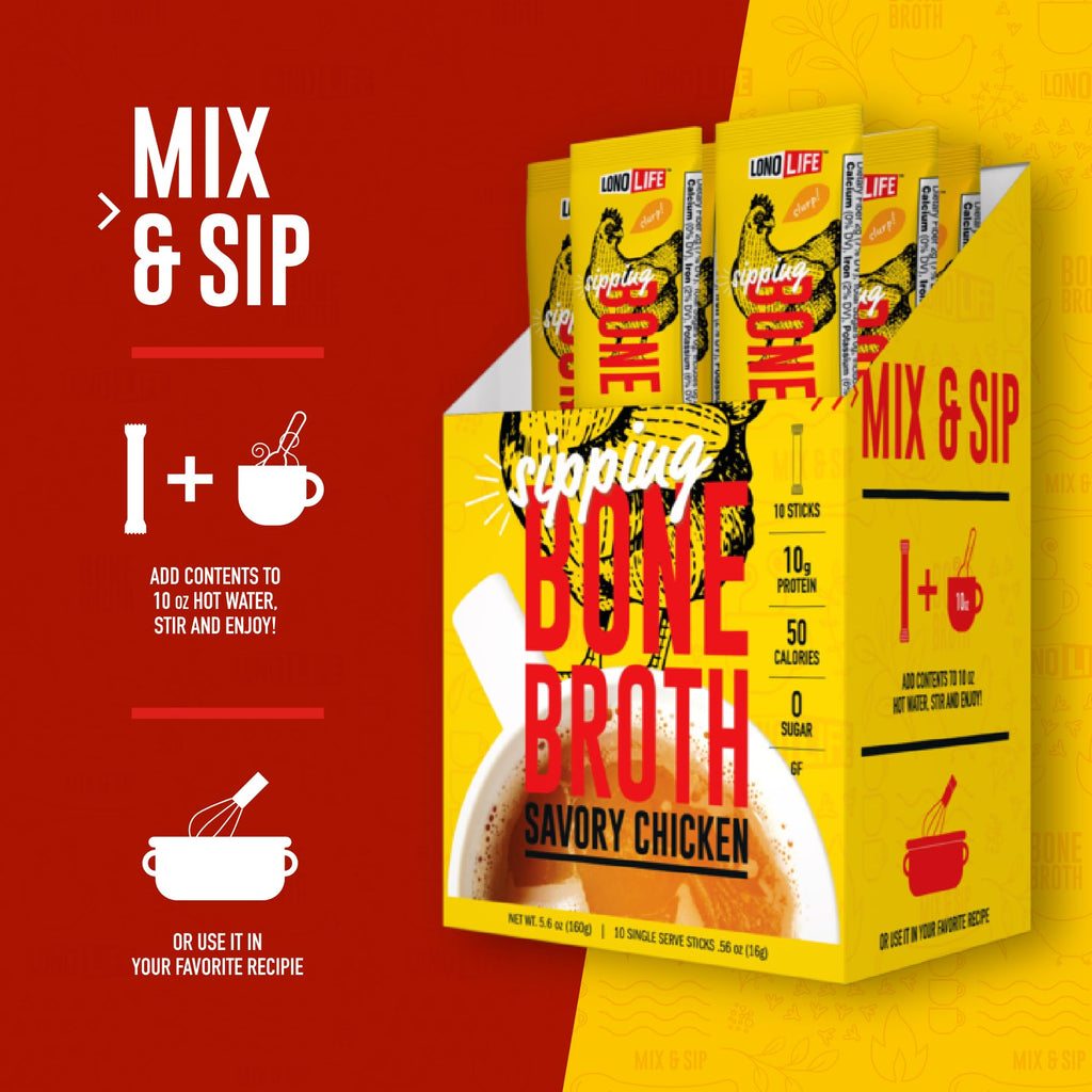 Chicken Bone Broth Powder Mix 8oz G341