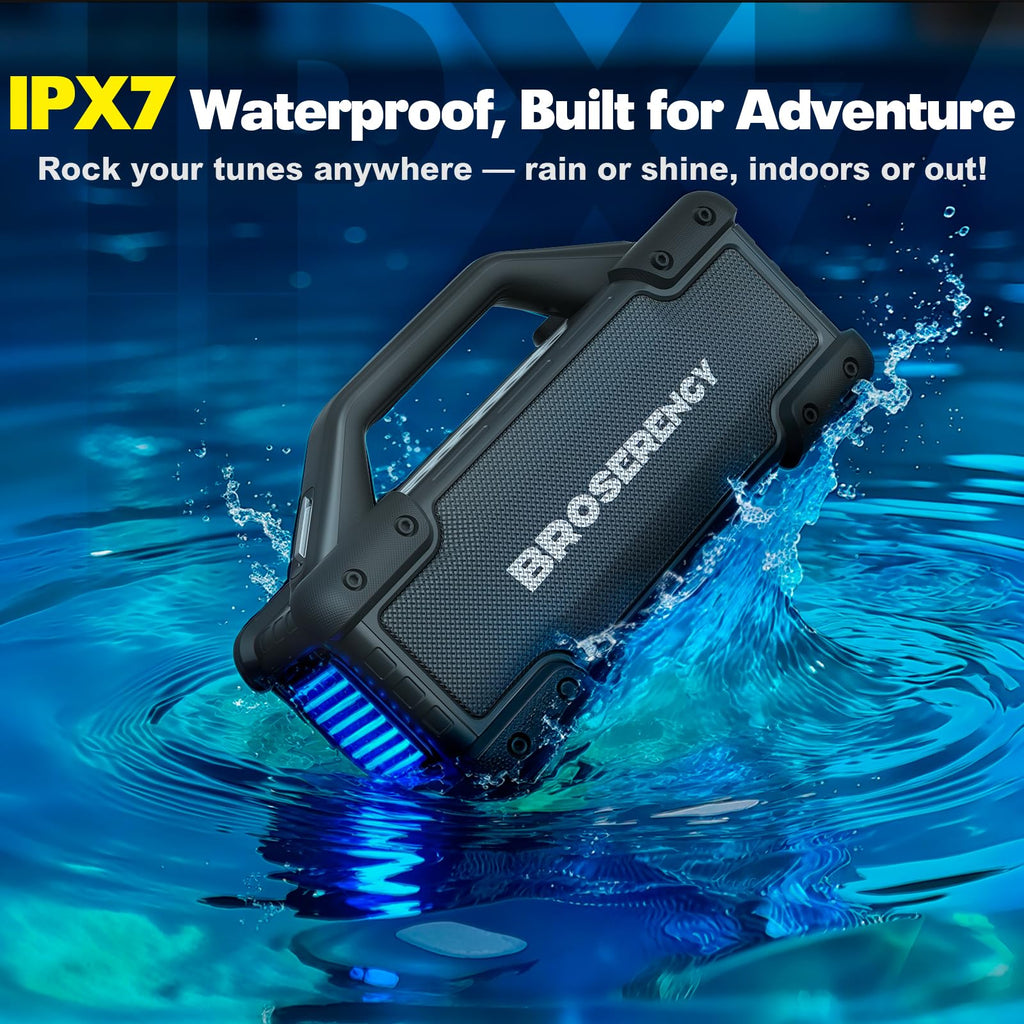 Black Portable Water Resistant Bluetooth Speaker P5041