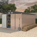 10X14 Ft Metal Storage Building with Lockable Door X432541