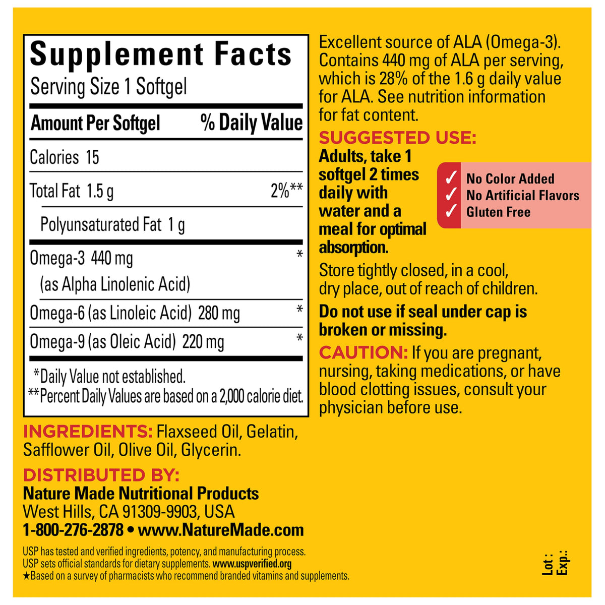 Omega 3 6 9 Supplements 150 Softgels X2716