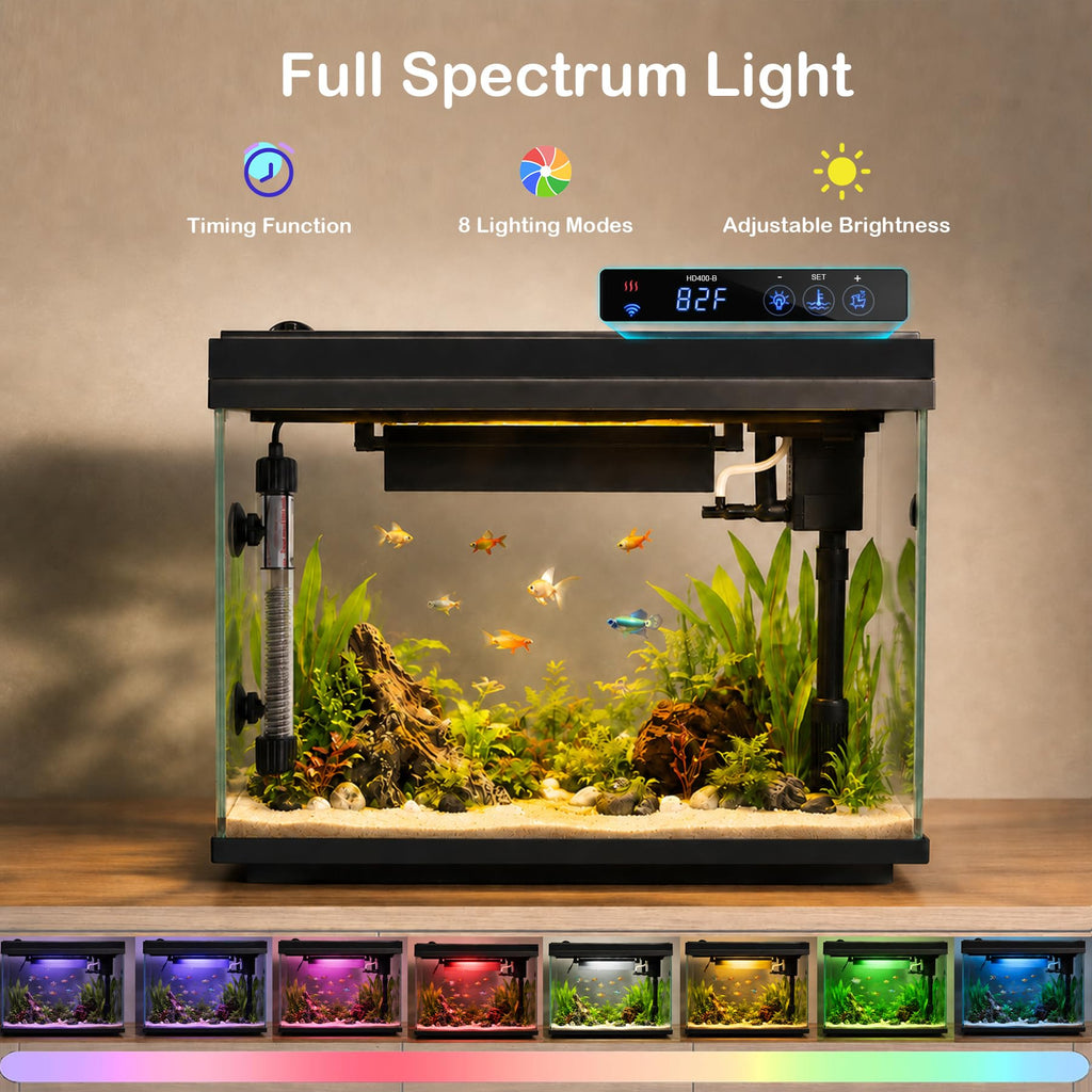 5 Gallon Aquarium Kit Ultra-White Glass G59713