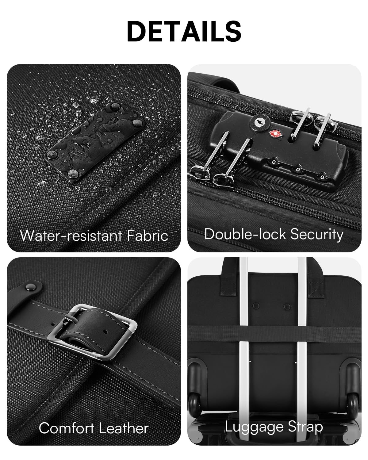 Black 16 Inch Rolling Laptop Bag Z36296