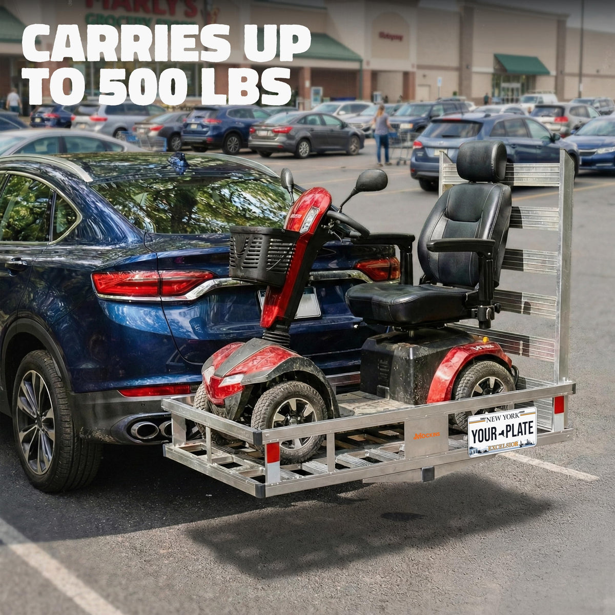 Aluminum Trailer Hitch Cargo Carrier with Ramp B336